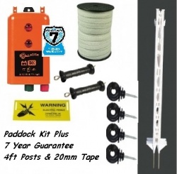 Paddock Plus Kit 4ft Posts, 12 Volt - 7 Year Warranty